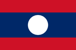 Flag of Lao People`s Democratic Republic