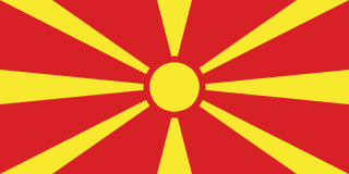 Flag of North Macedonia (Republic of North Macedonia)